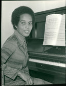 Nerin Barrett playing Chopin's  Piano Concerto - Vintage Photograph