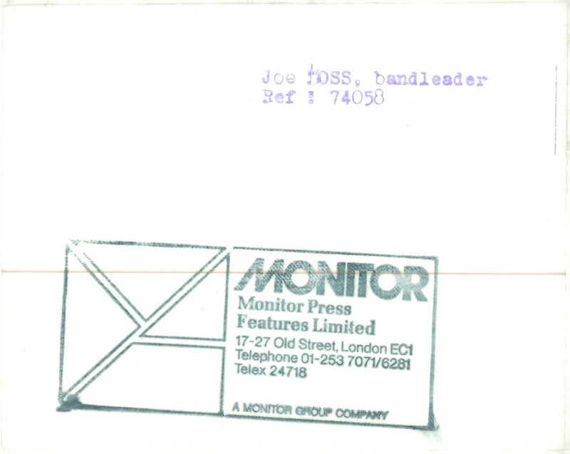 Joe Loss Musician - Vintage Photograph