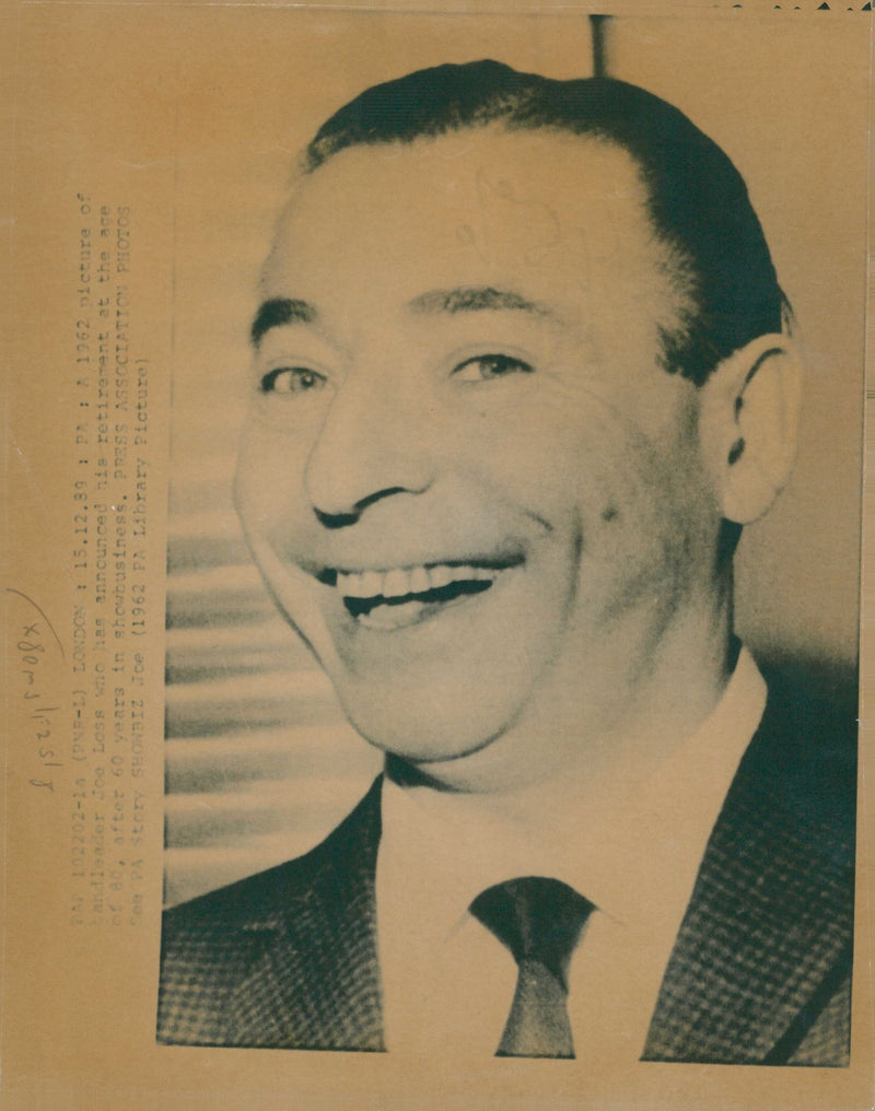 Joe Loss Musician - Vintage Photograph