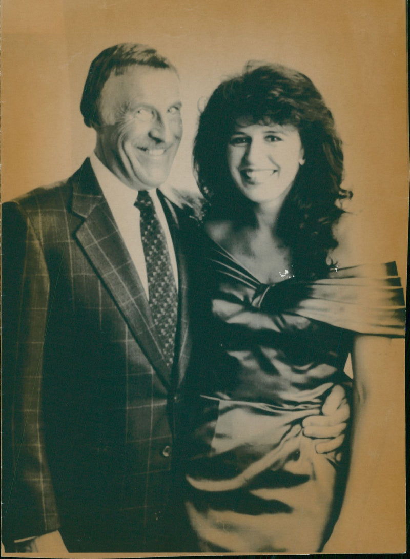 English television presenter Rosemarie Ford with Bruce Forsyth - Vintage Photograph
