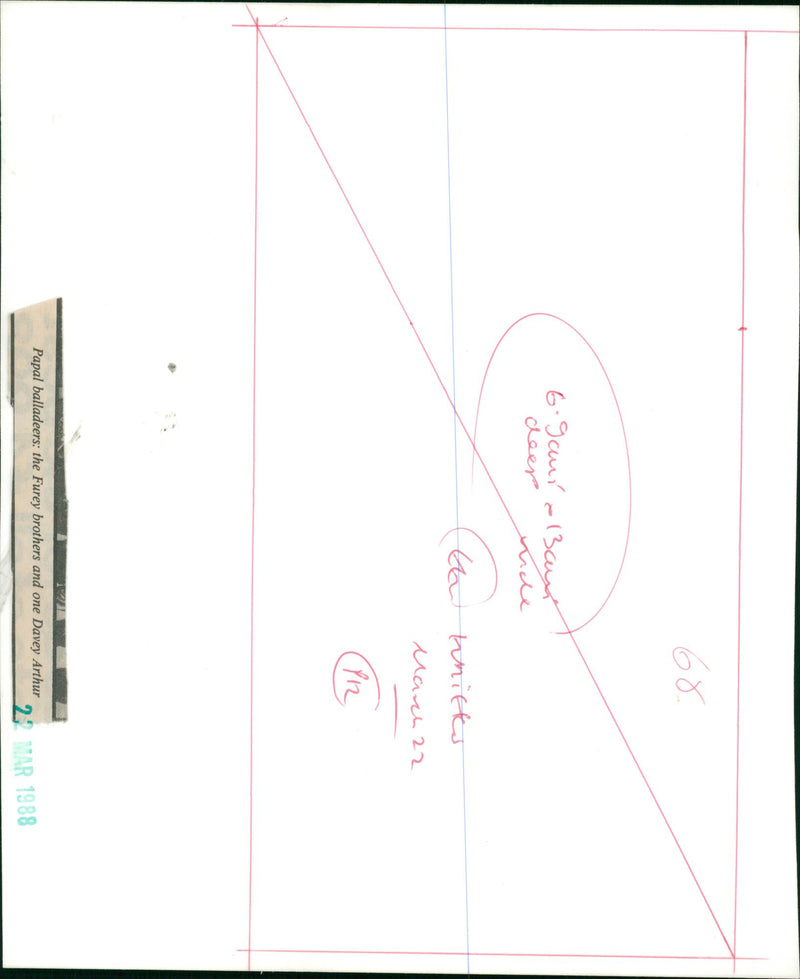 Finbar Furey Musician. - Vintage Photograph