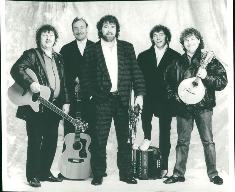 Finbar Furey Musician. - Vintage Photograph