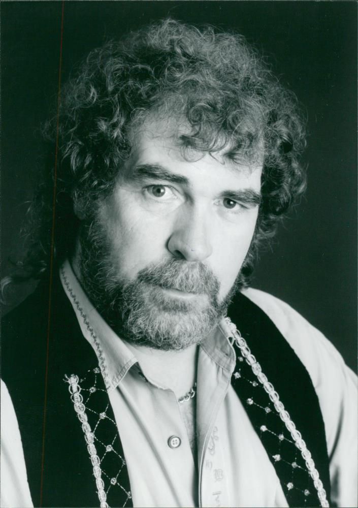 Finbar Furey Musician. - Vintage Photograph