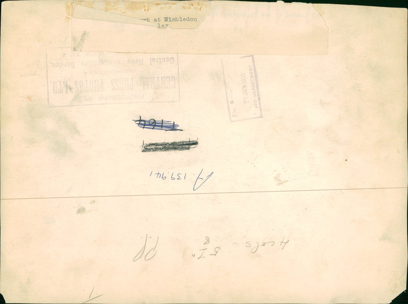 Wimbledon - Tennis tournament - Vintage Photograph