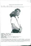 Mark Harden poses with Shayna - Vintage Photograph