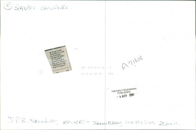 Dogs: Guard Dogs: John Berry - Vintage Photograph