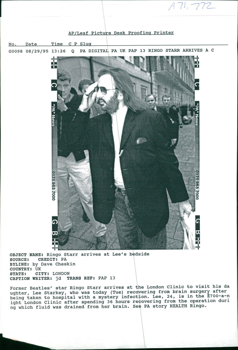 Ringo Starr Musician - Vintage Photograph