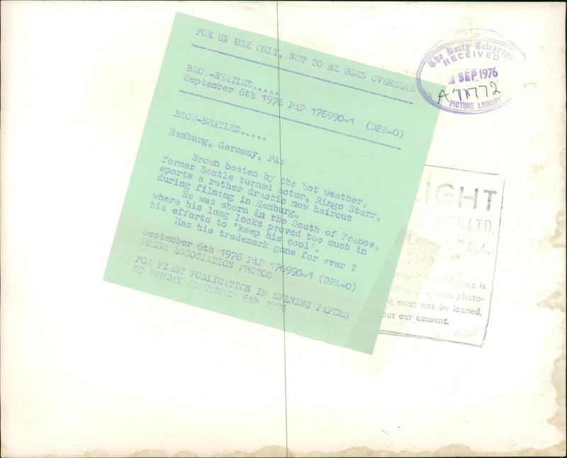 Ringo Starr Musician - Vintage Photograph