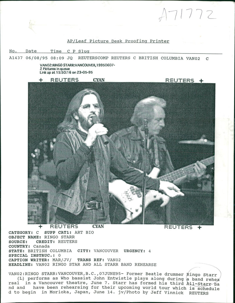 Ringo Starr Musician - Vintage Photograph