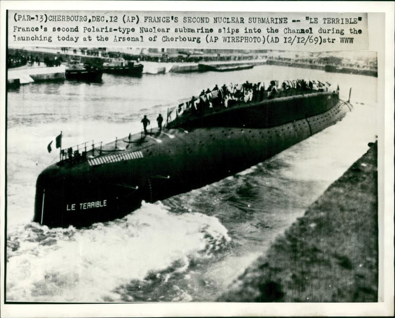 Submarine: Le Terrible - Vintage Photograph