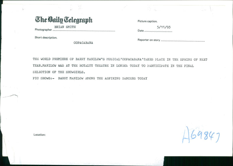 COPACABANA - Vintage Photograph