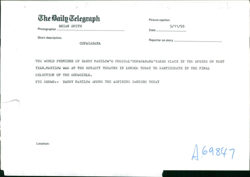 COPACABANA - Vintage Photograph