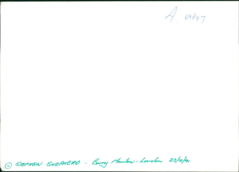 Barry manilow - Vintage Photograph