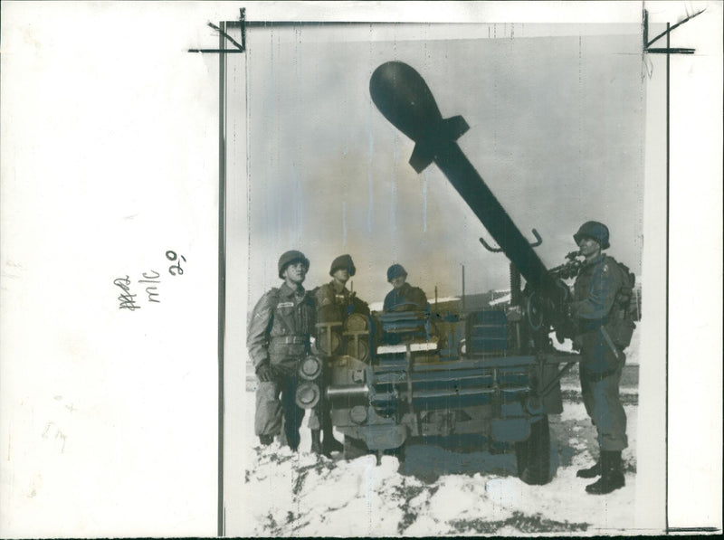 Atomic Rocket: Davy Crockett - Vintage Photograph