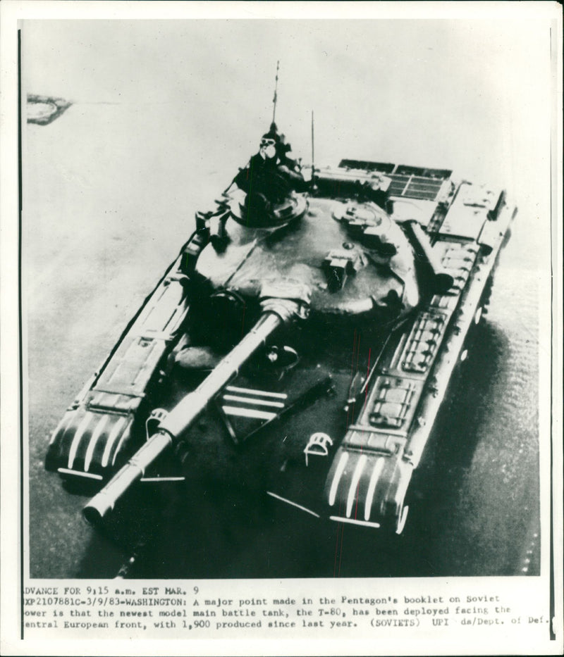 T-80 Tank - Vintage Photograph