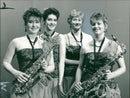 the fairer sax play music of three centuries - Vintage Photograph