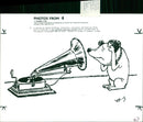 cartoon by the late, lamented musical wit gerard hoffnug, who is featured in the hoffnug festival concert - Vintage Photograph
