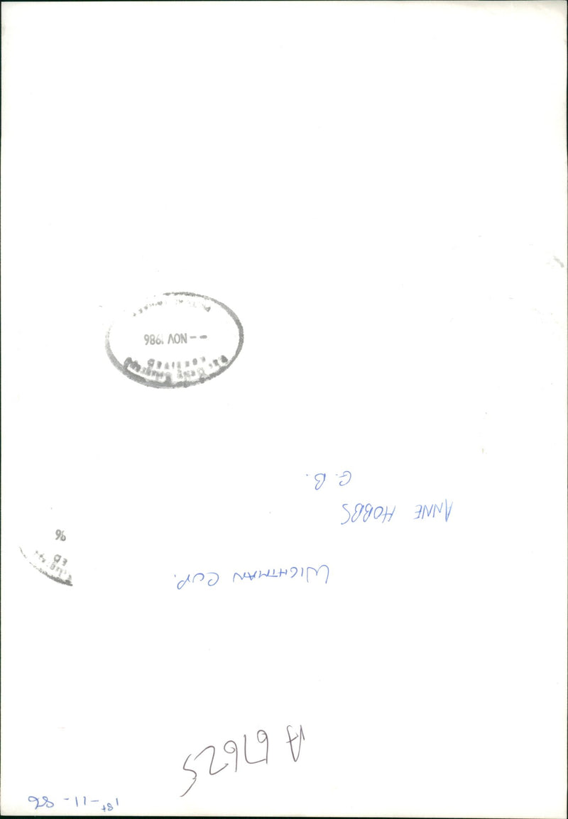 Anne Hobbs - Vintage Photograph