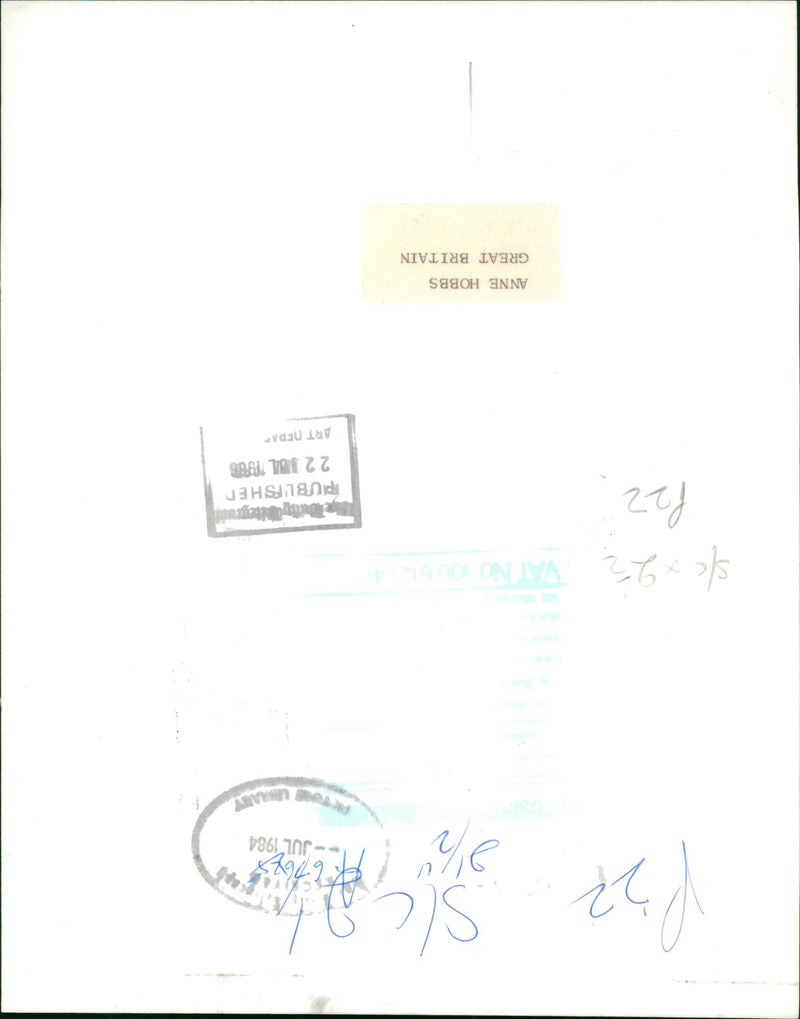 Anne Hobbs - Vintage Photograph