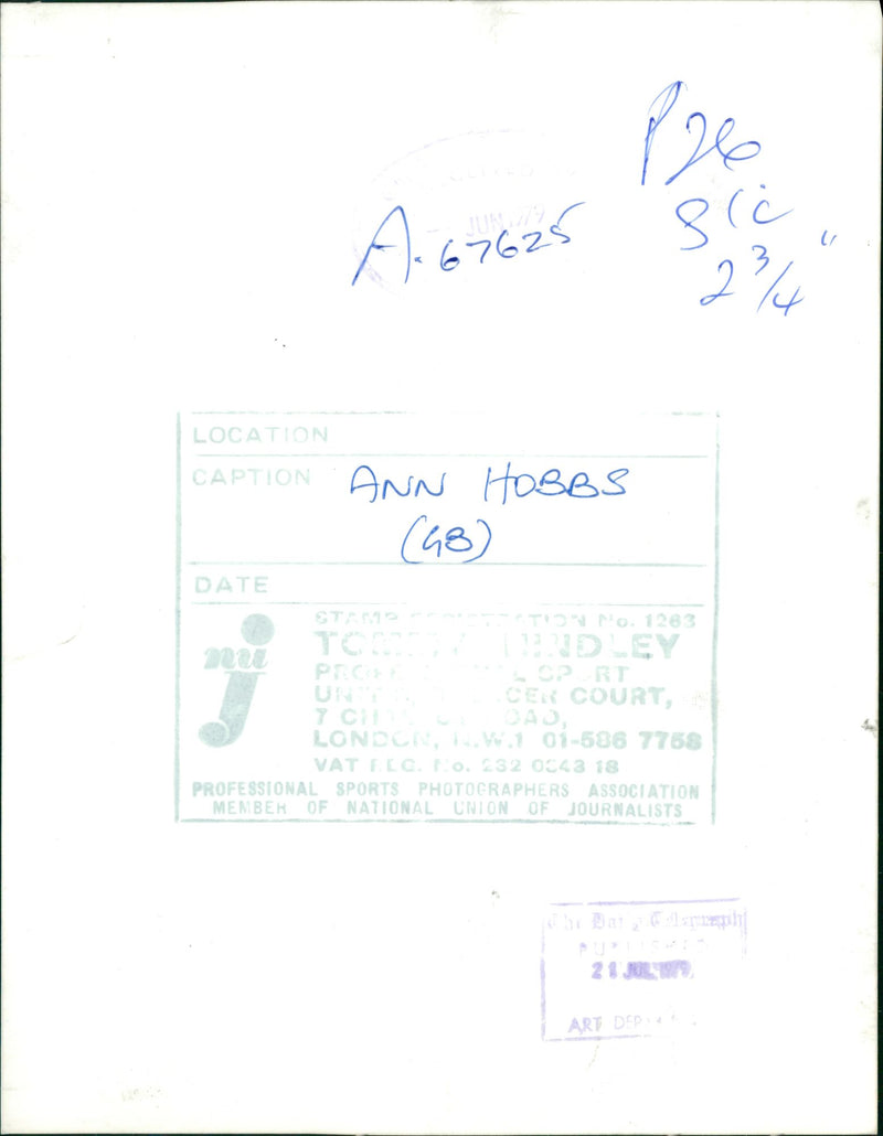 Anne Hobbs - Vintage Photograph