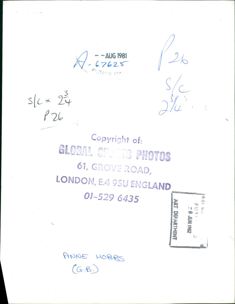 Anne Hobbs - Vintage Photograph