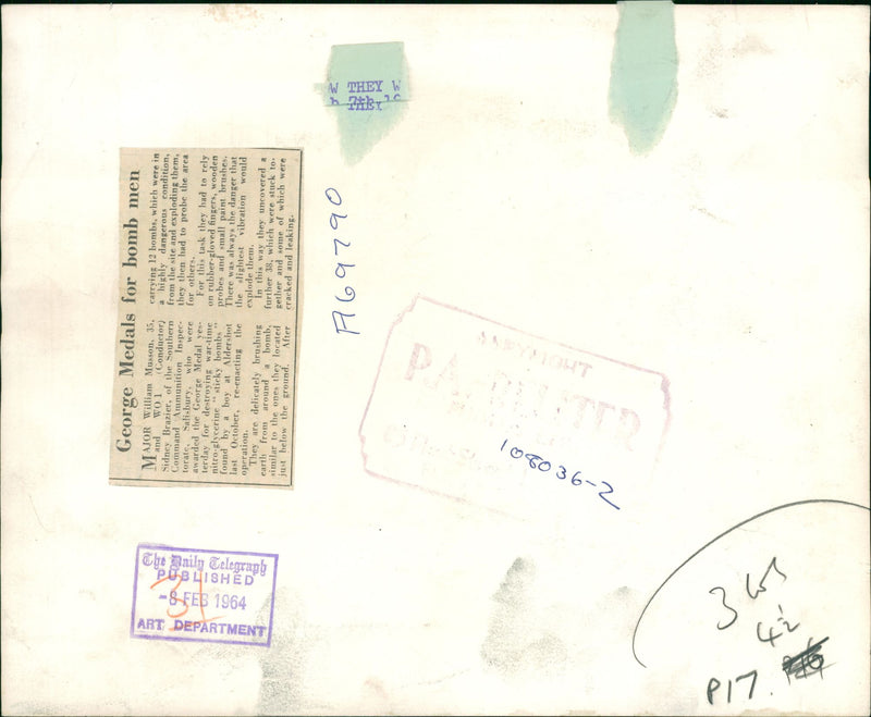 Bomb disposal - Vintage Photograph