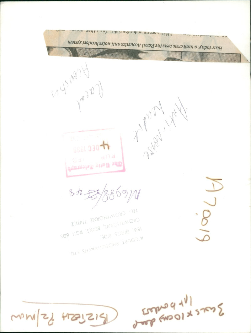 army equipment. - Vintage Photograph