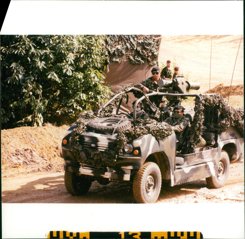 army equipment. - Vintage Photograph