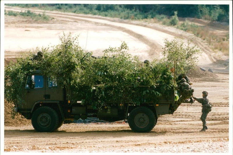 army equipment. - Vintage Photograph