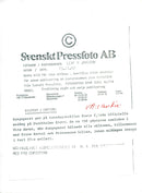 1989 GAND HOTEL STOCKHOLM VOLVO OTHE TELEPHONE TELEPHOTO PALACE LEIF JANSSON - Vintage Photograph