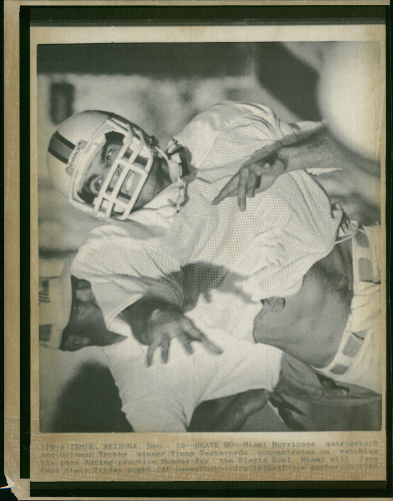 Vinny Testaverde American football quarterback - Vintage Photograph