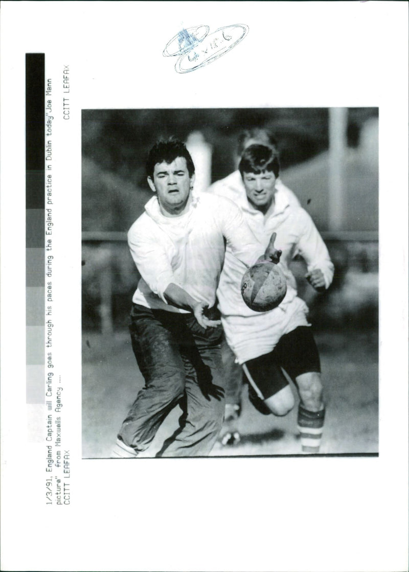 Will Carling Rugby player - Vintage Photograph