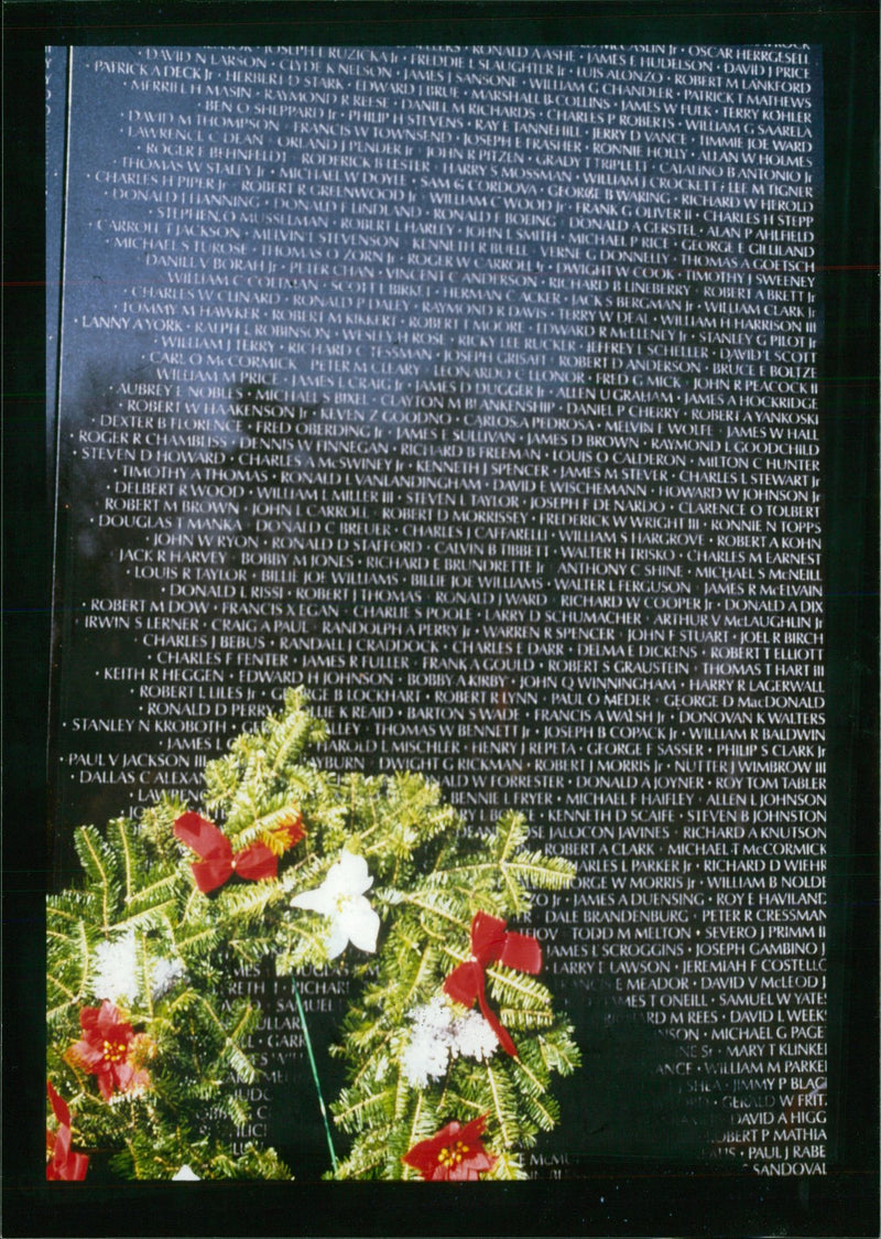 Vietnam Veterans Memorial in Washington - Vintage Photograph