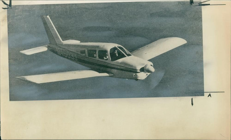 A Piper Cherokee Arrow 200 Similar to Prince William's. - Vintage Photograph