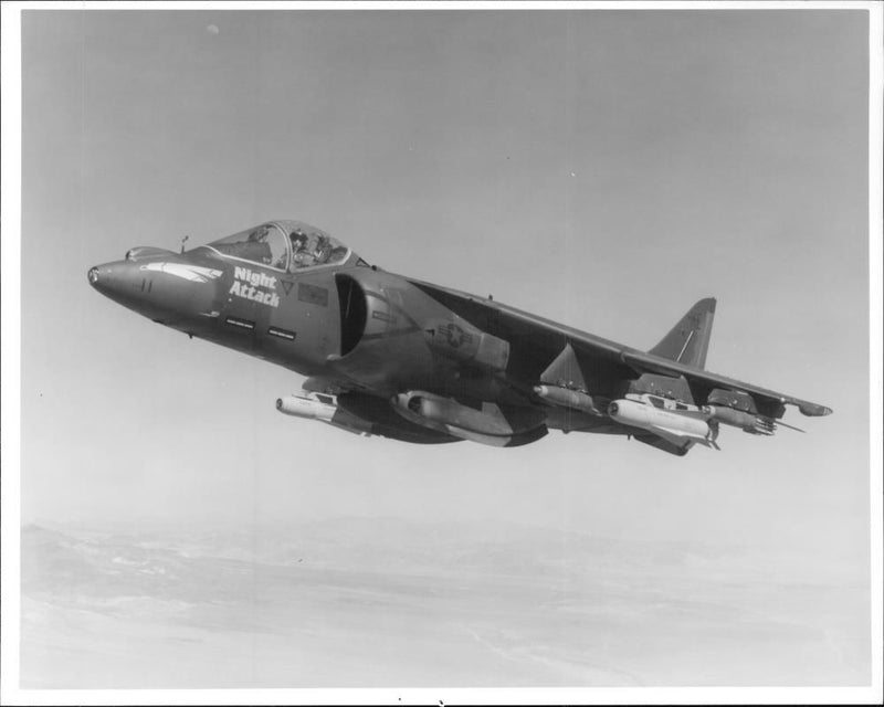 Aircraft Harrier. - Vintage Photograph