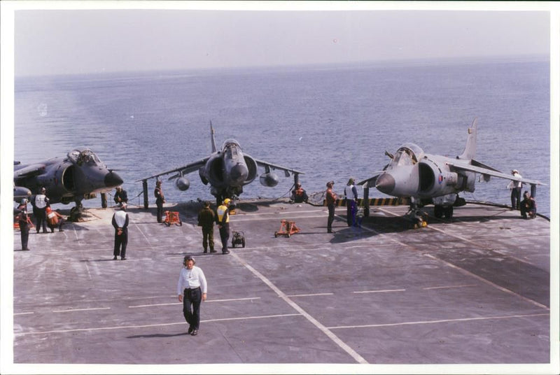 Aircraft Harrier. - Vintage Photograph