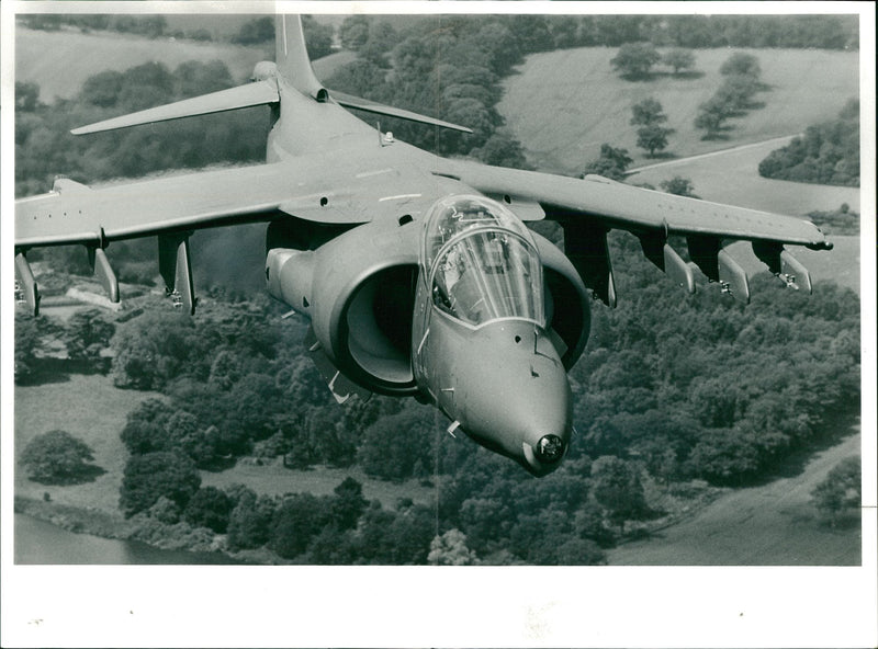 Aircraft Harrier. - Vintage Photograph