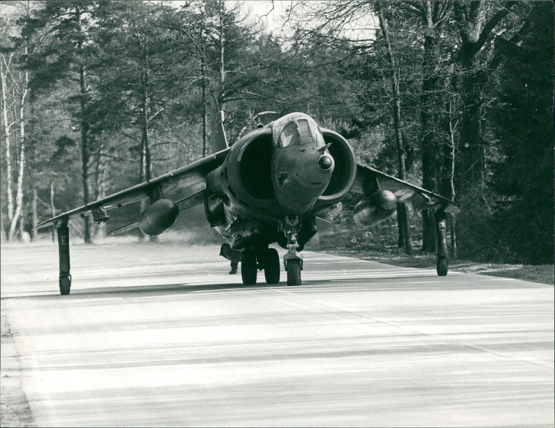 Aircraft Harrier. - Vintage Photograph