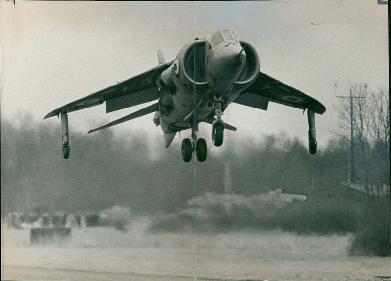 Aircraft Harrier. - Vintage Photograph