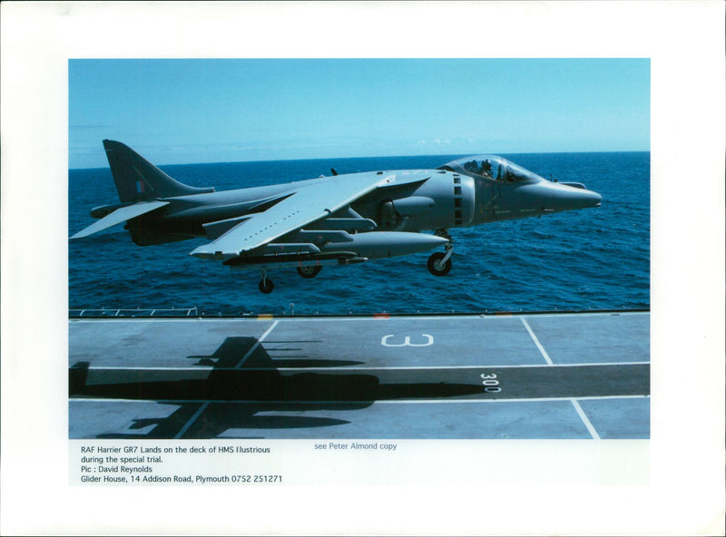 Aircraft Harrier. - Vintage Photograph