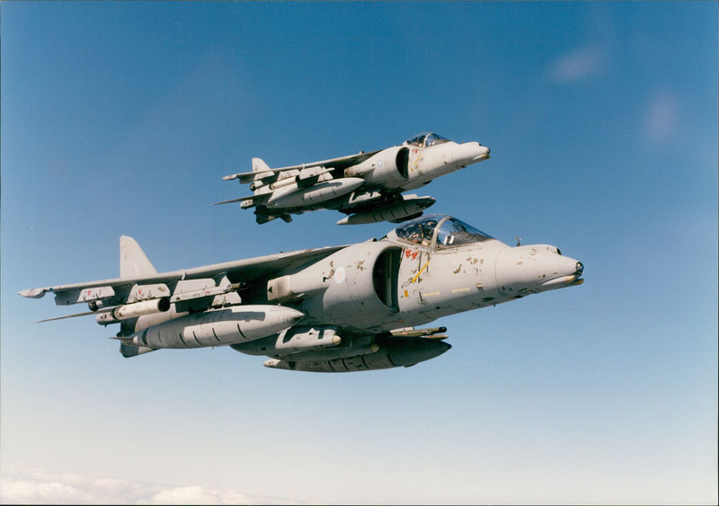 Aircraft Harrier. - Vintage Photograph