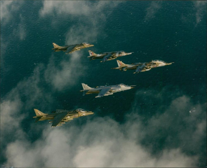 Aircraft Harrier. - Vintage Photograph