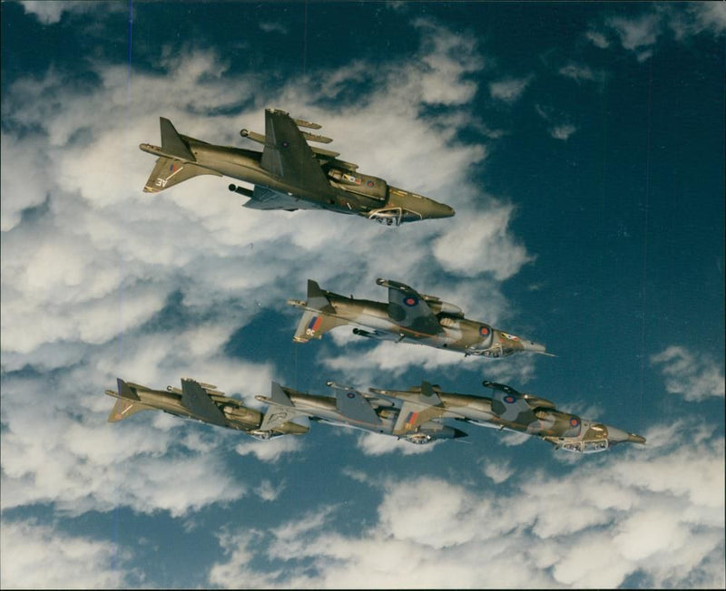 Aircraft Harrier. - Vintage Photograph