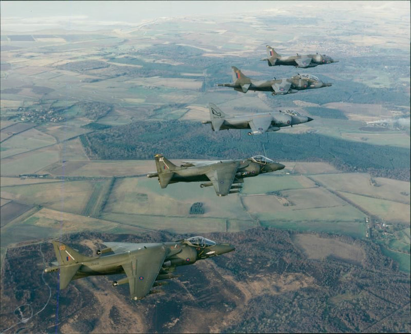 Aircraft Harrier. - Vintage Photograph