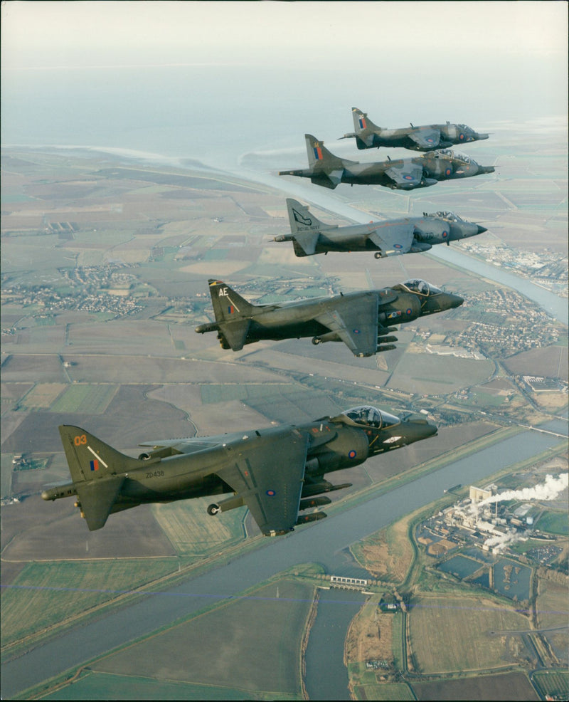 Aircraft Harrier. - Vintage Photograph