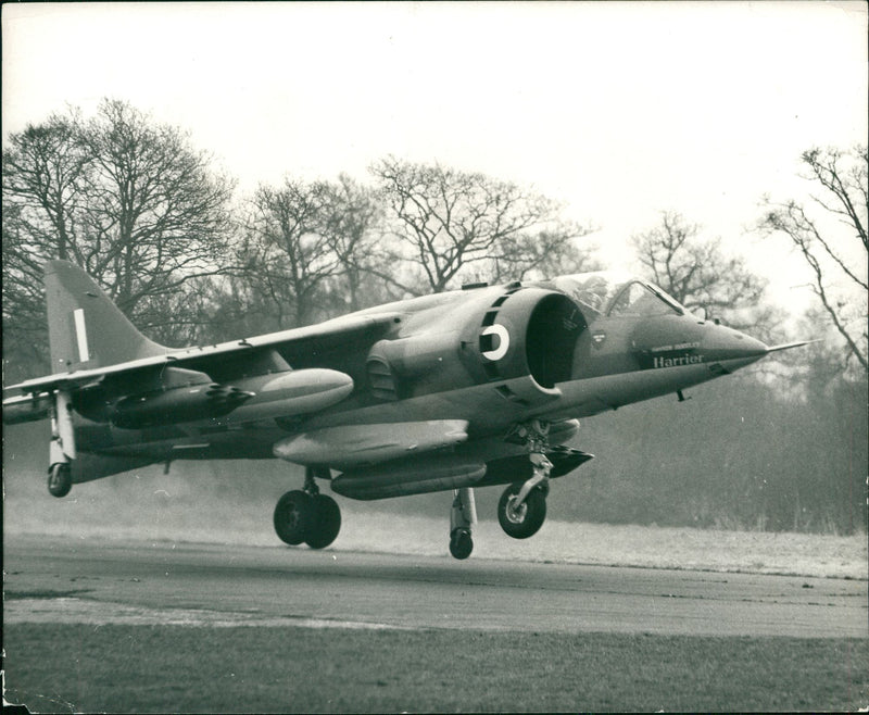 Aircraft Harrier. - Vintage Photograph