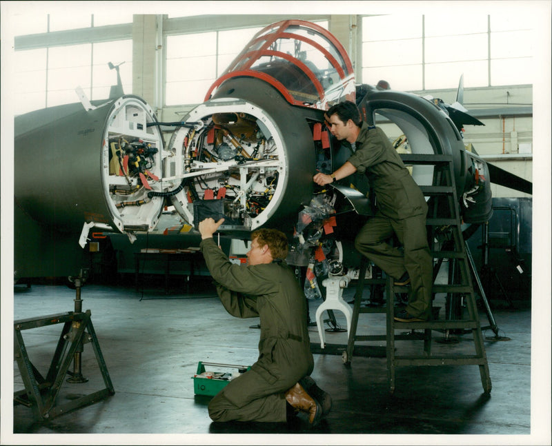 Aircraft Harrier. - Vintage Photograph