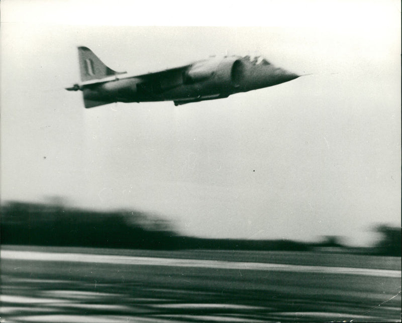 Aircraft Harrier. - Vintage Photograph