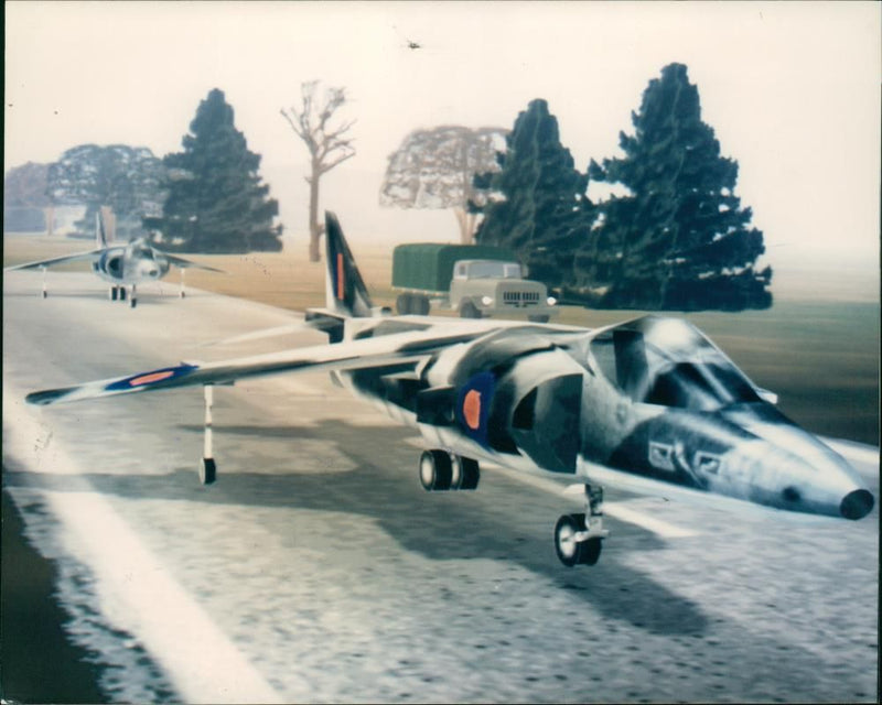 Aircraft Harrier. - Vintage Photograph