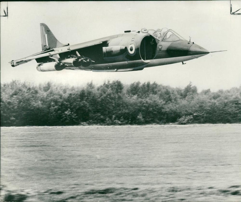 Aircraft Harrier. - Vintage Photograph